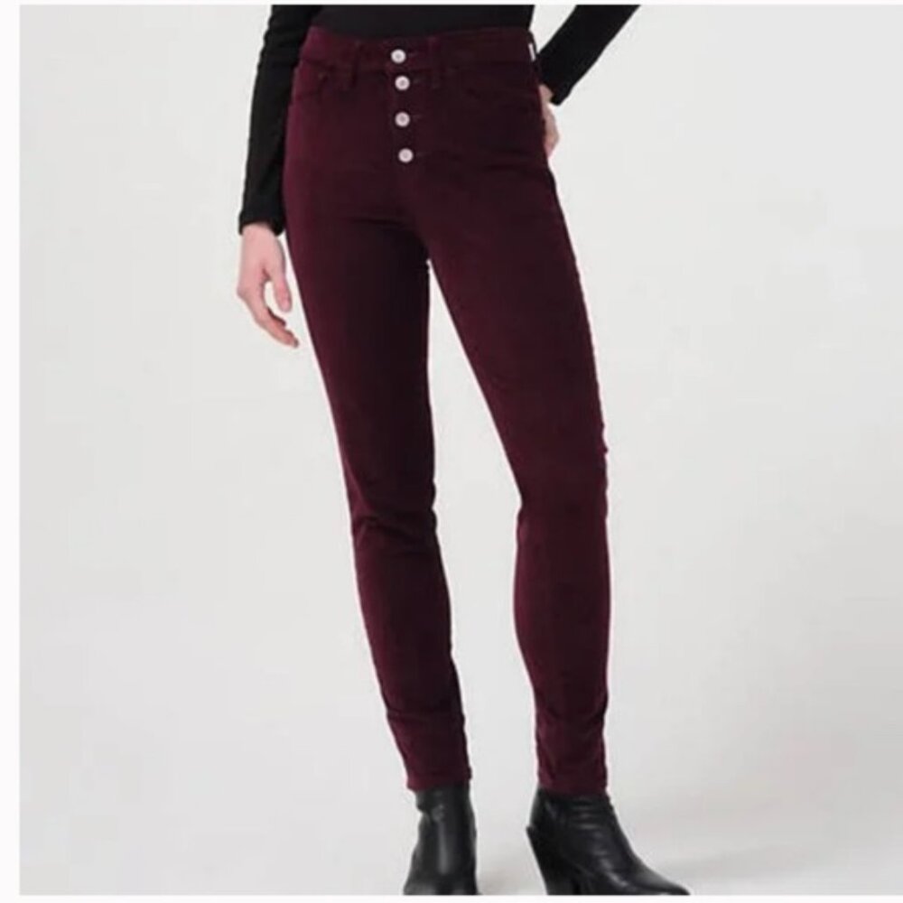 Levi’s 721 High Rise Skinny Corduroy Pants Burgundy Size 32